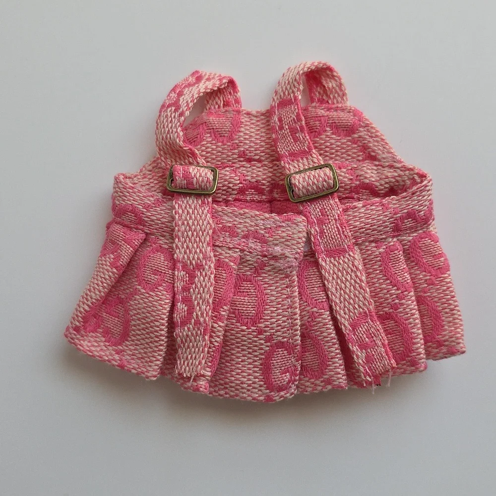 Pink Labubu Dress and Bow Set